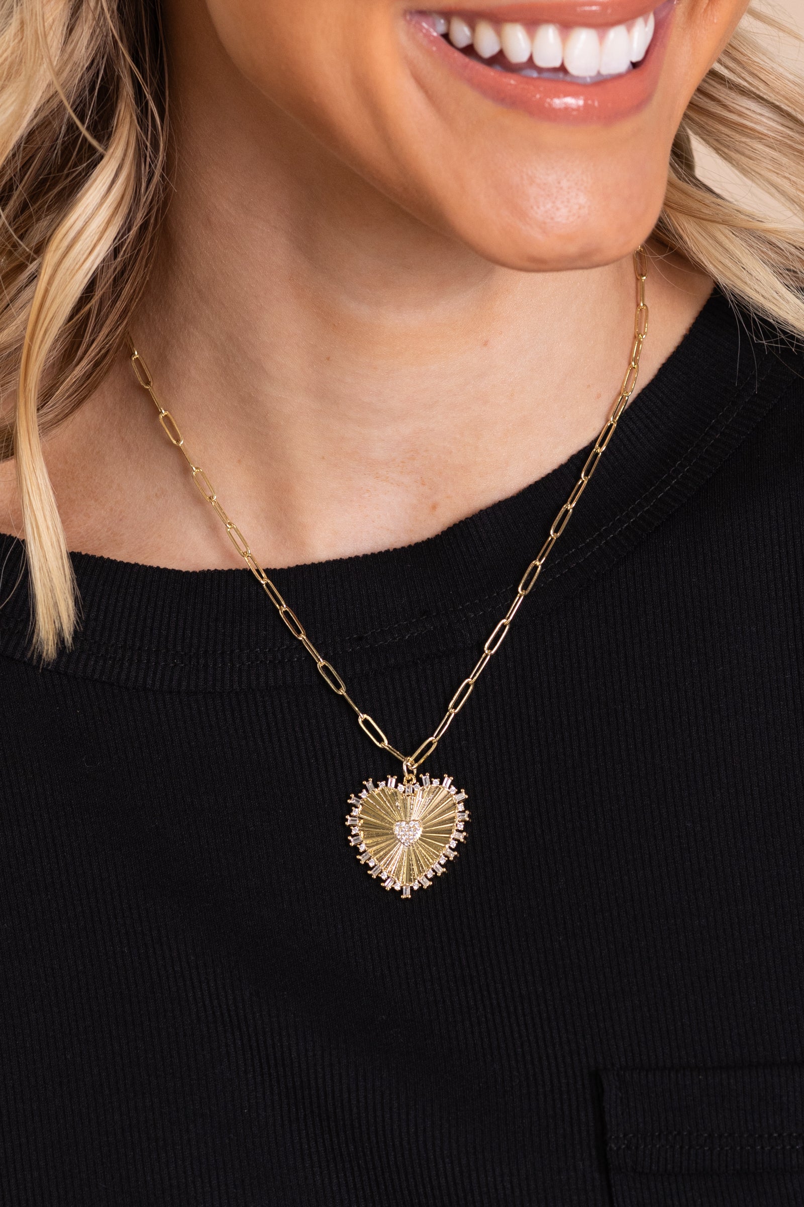 Mama Heart Gold Necklace