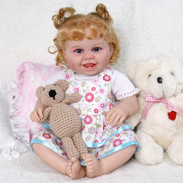 JIZHI Lifelike Reborn Baby Dolls 20 inch Realistic Newborn Baby Dolls Handmade Cloth Body Baby Dolls with Gift Box for Ages 3+