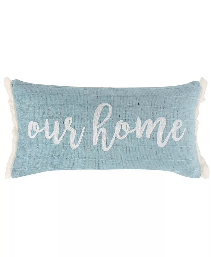 Levtex Home Wentworth Embroidered Decorative Pillow， 24