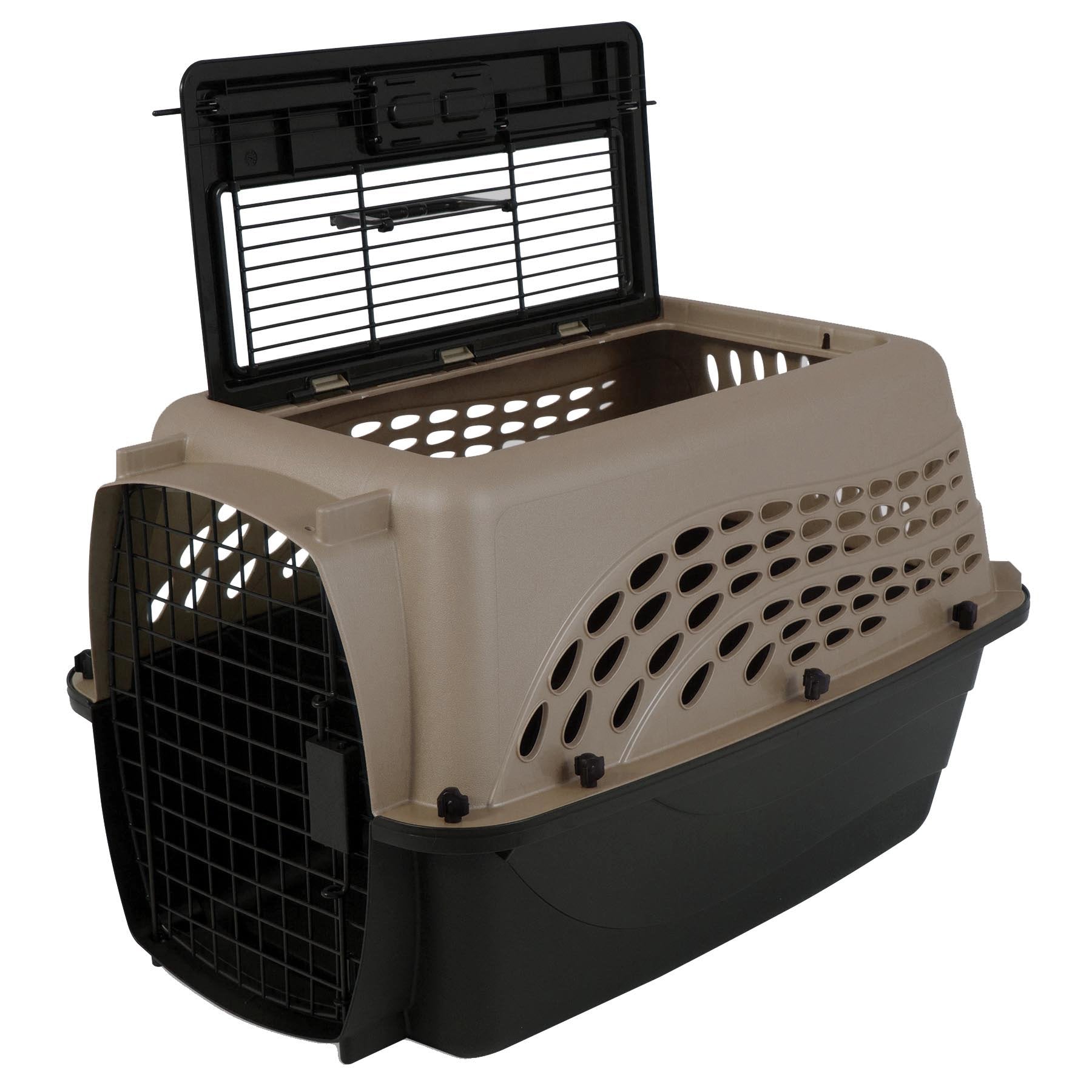 Petmate Top Load Plastic Dog Kennel， Tan， X-Small， 24