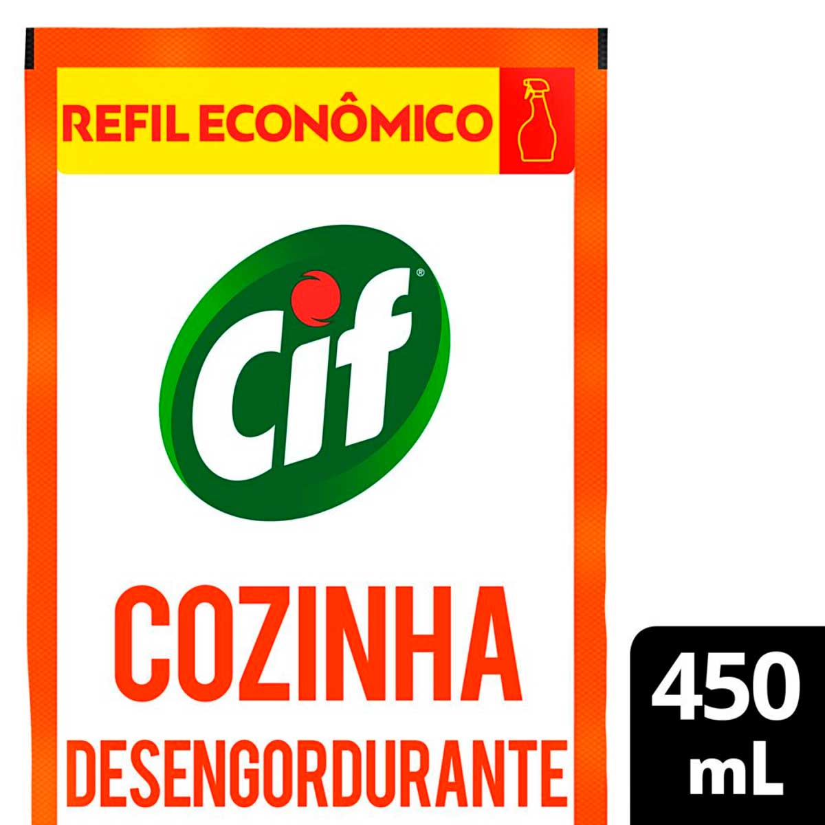 Limpador Especialista Cif Cozinha 450ml Refil Economico