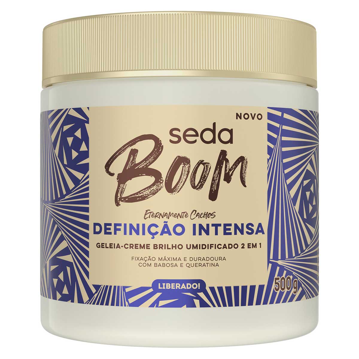 Geleia Creme 2 em 1 Seda Boom Definicao Intensa 500g