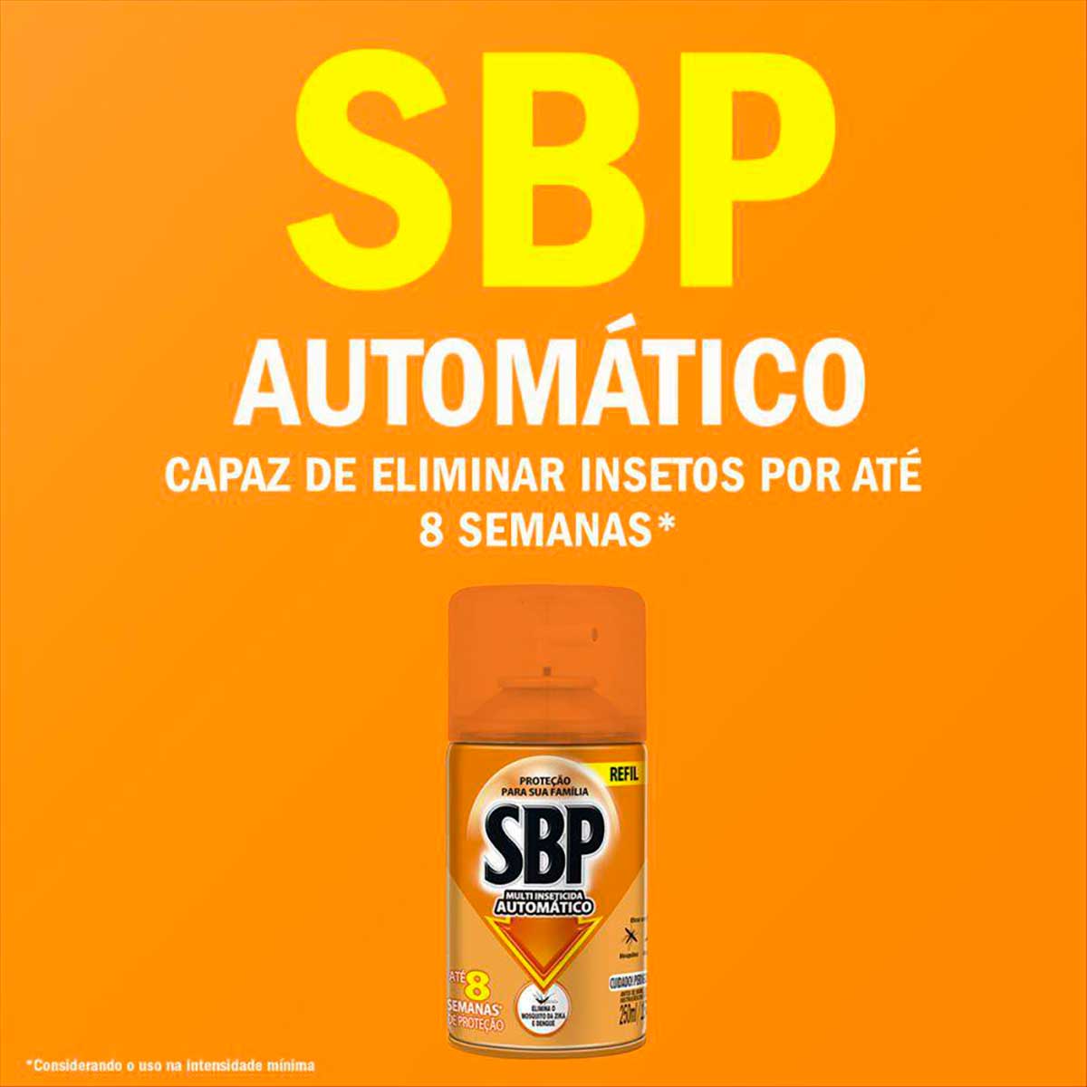 SBP Multi Inseticida Automatico Refil Duracao ate 8 semanas 250ml
