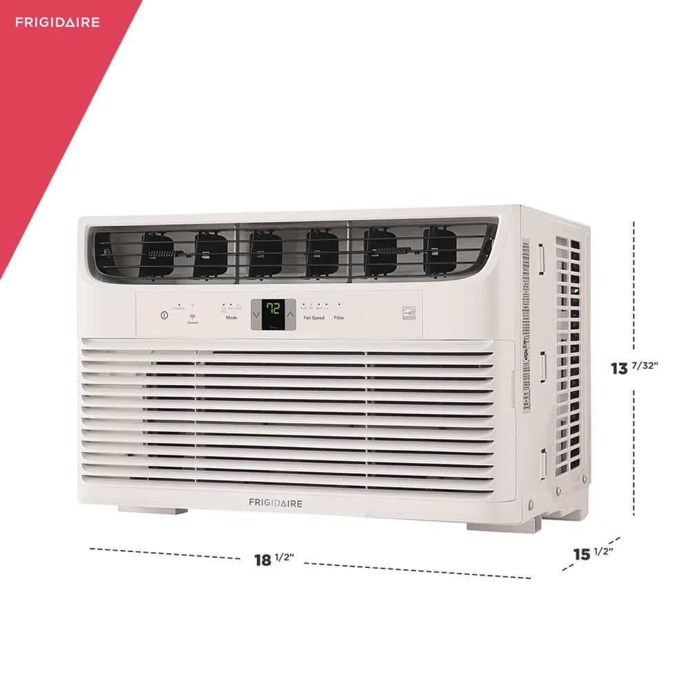 Frigidaire 6000 BTU WindowMounted Room Air Conditioner in White with WiFi