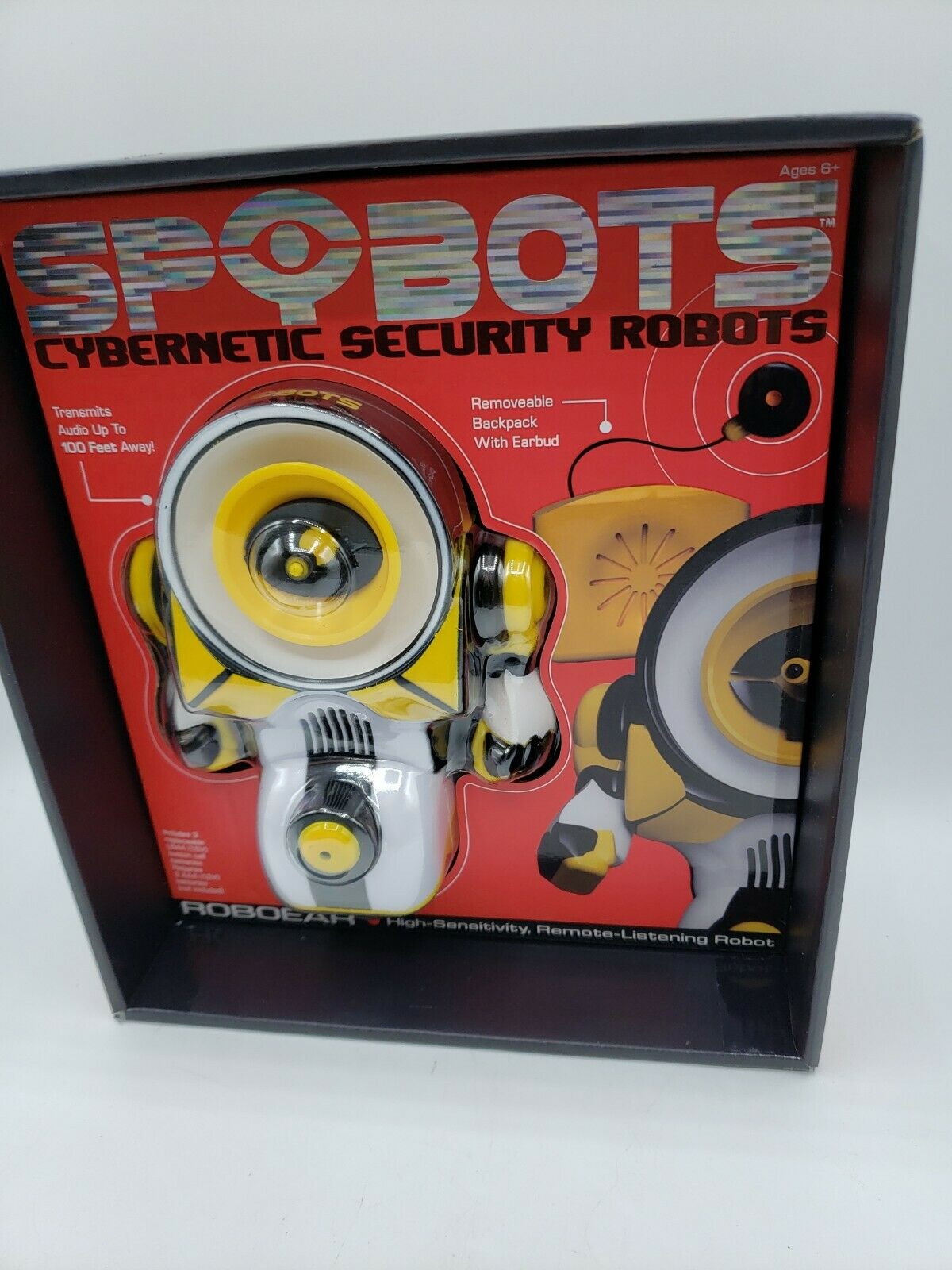 SPYBOTS Cybernetic Security Robots ROBOEAR Yellow Remite Listening Robot