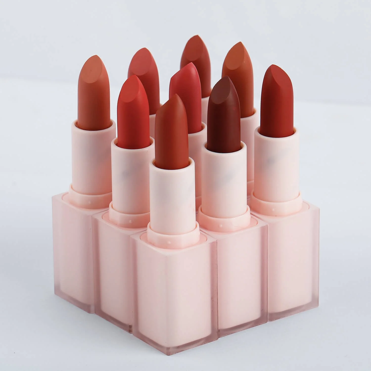 14 Color Vegan Makeup Pink Tube Matte Lipstick