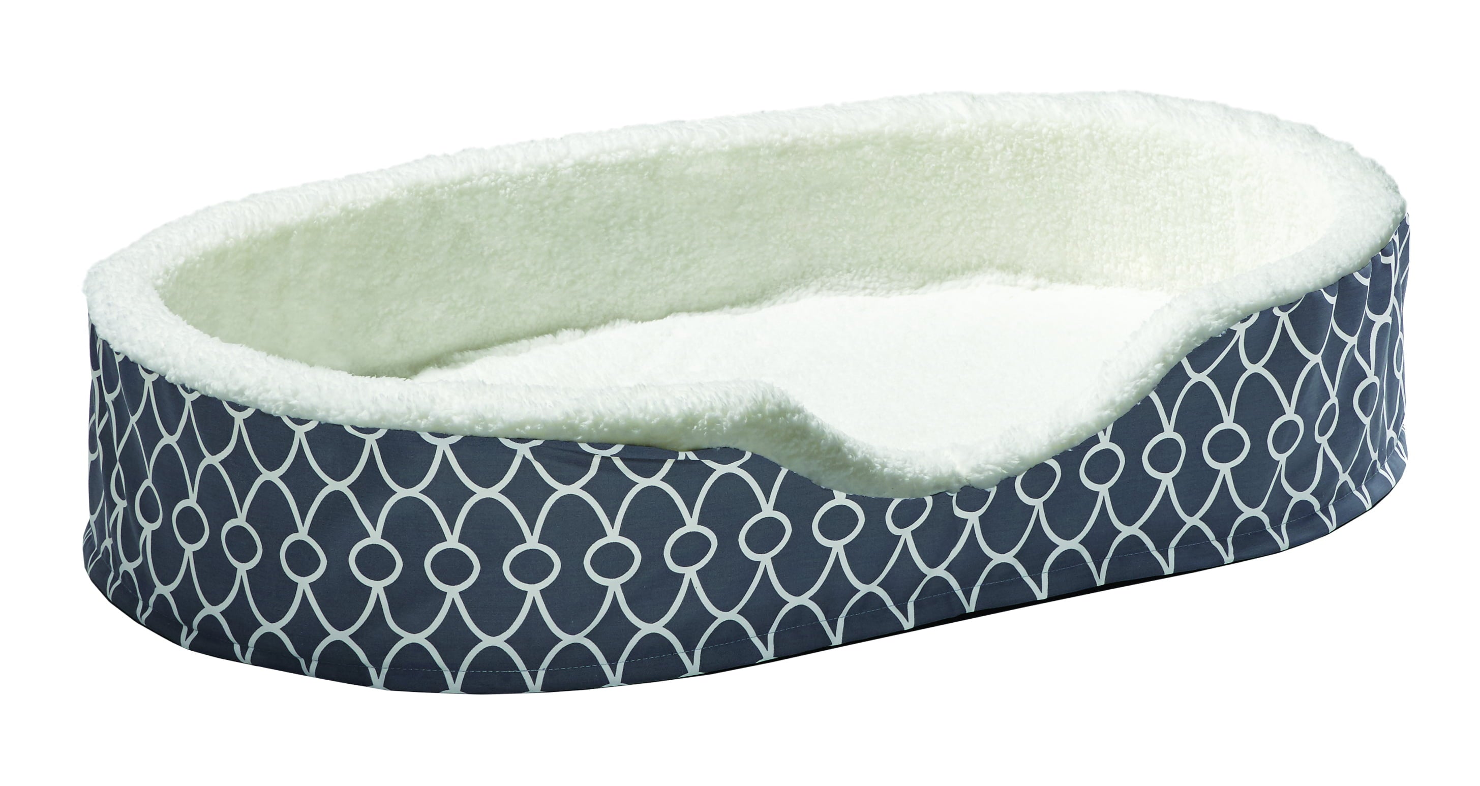 MIDWEST QT GRAY TFLN NEST PET BED 48IN