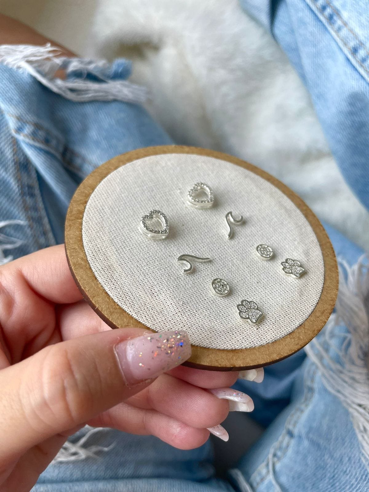 Brinco Coração 3D Cravej.