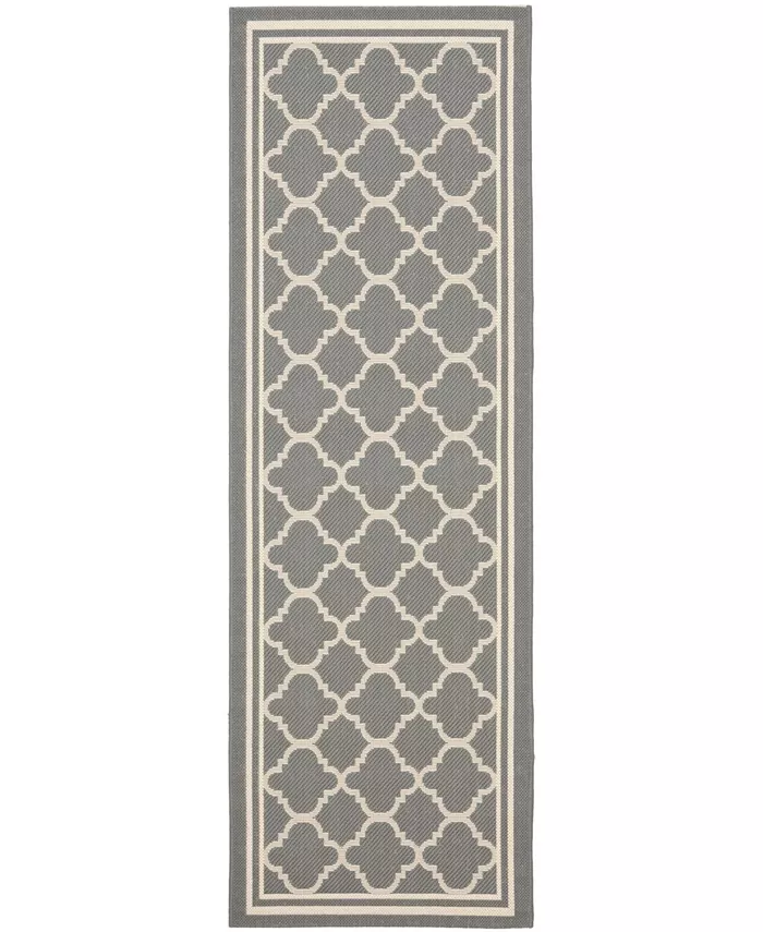 Safavieh Courtyard Anthracite and Beige 2'3