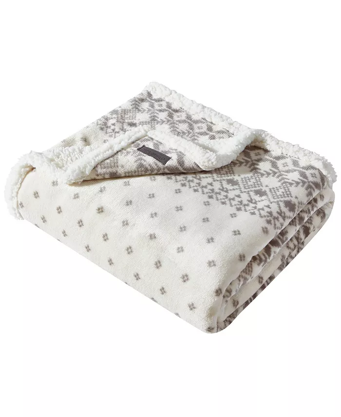 Eddie Bauer Fair Isle Peak Ultra Soft Throw