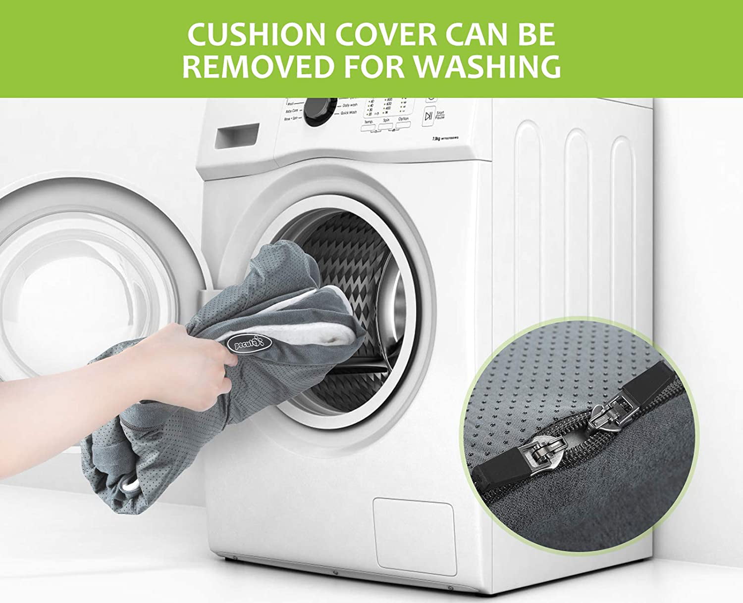 Pecute Orthopedic Dog Bed， XL Large Pet Bed Soft Couch with Removable Cover