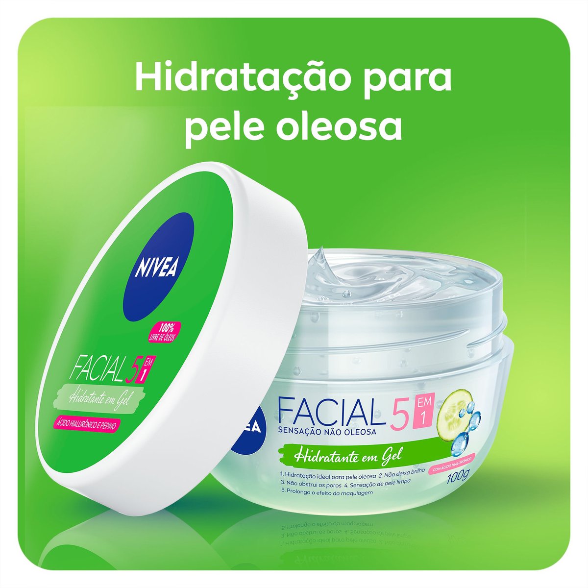 Hidratante Facial em Gel NIVEA 100g