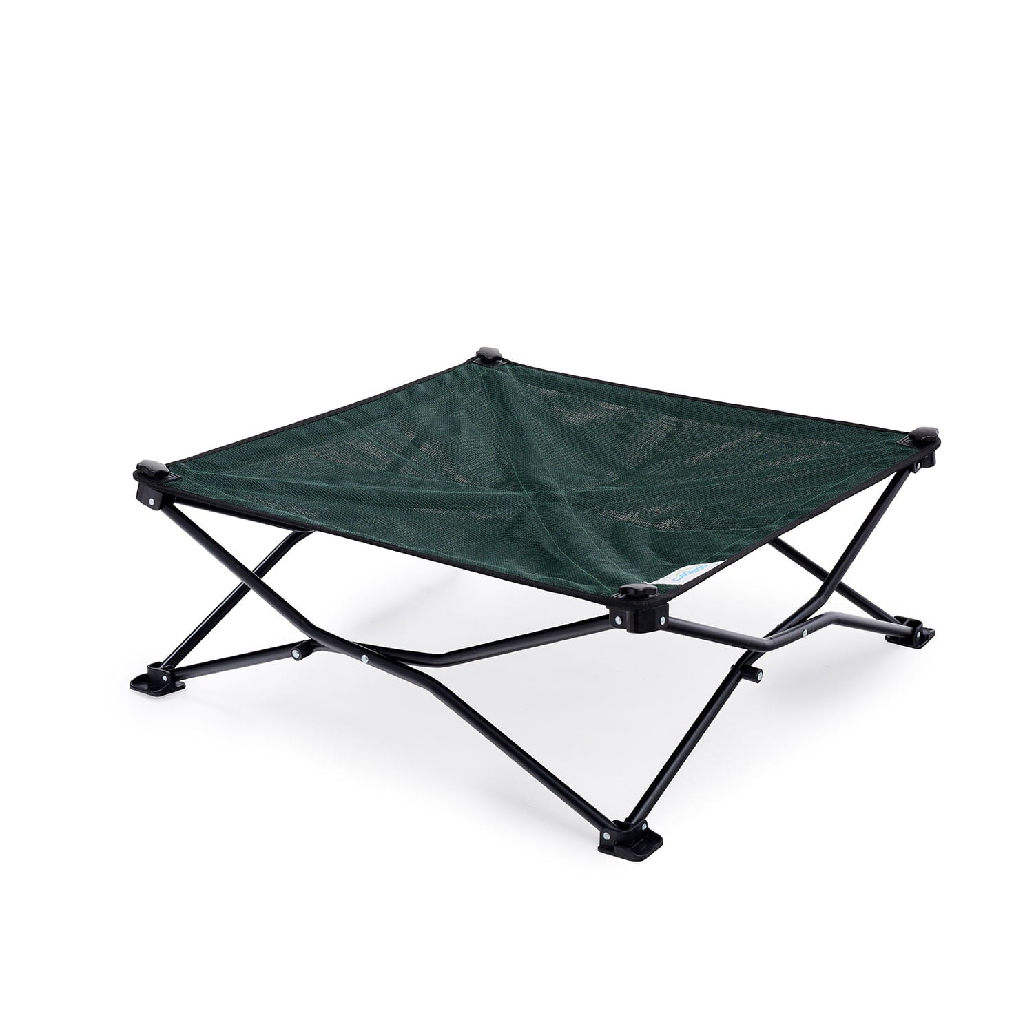 Coolaroo On the Go Elevated Travel Dog Bed， Medium， Brunswick Green