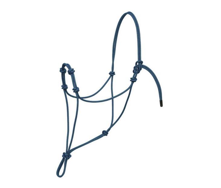 Silvertip Four Knot Rope Halter Average Black