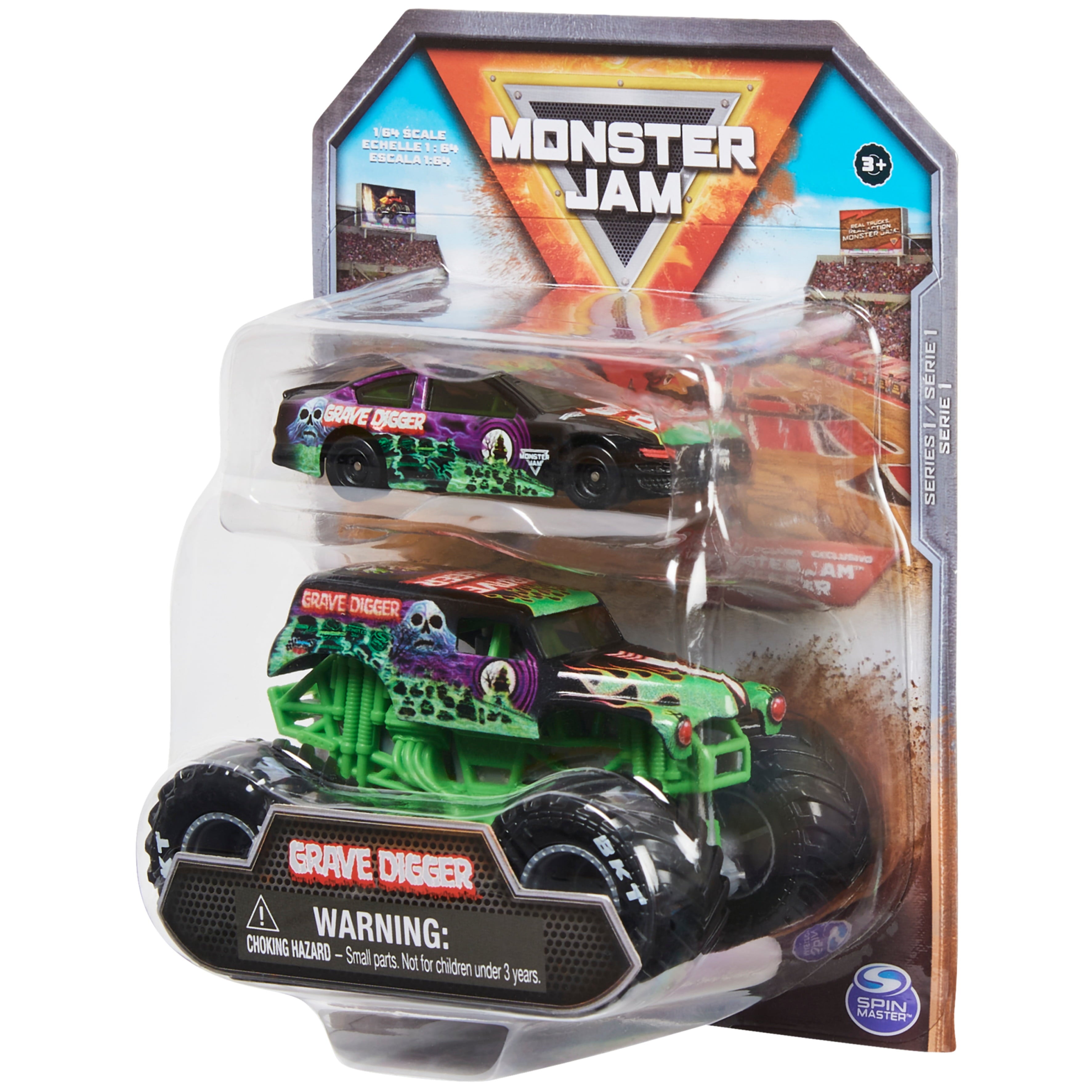 Monster Jam Grave Digger Truck and Race Car (Walmart Exclusive)