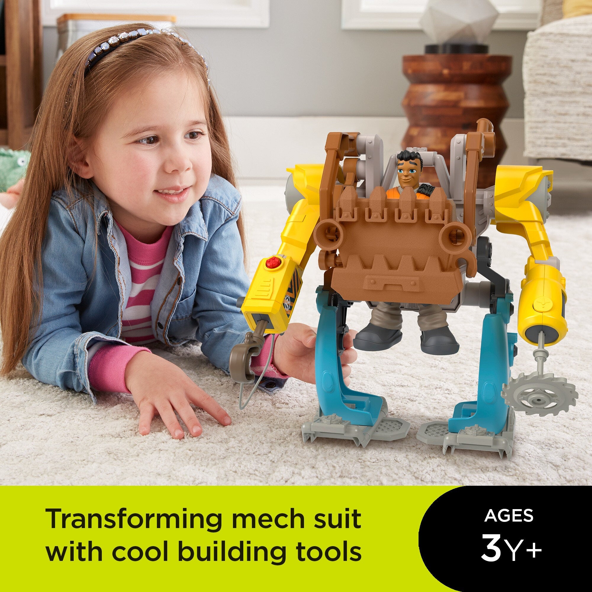 Fisher-Price Rescue Heroes Carlos Kitbash Figure and M.A.N.N.I.E. Mech Suit