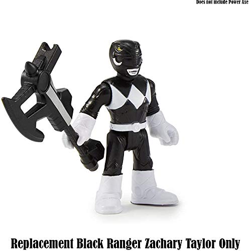 Replacement Figure for Imaginext Power Rangers Playset CHH57 - Black Ranger and Blue Ranger ~ Replacement Black Ranger Zachary Taylor