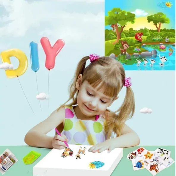 (  Promotion🔥- SAVE 48% OFF)DIY children's free stick cartoon diamo
