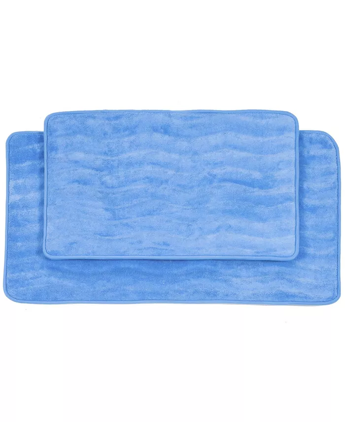 Baldwin Home 2 Piece Memory Foam Bath Mat Set