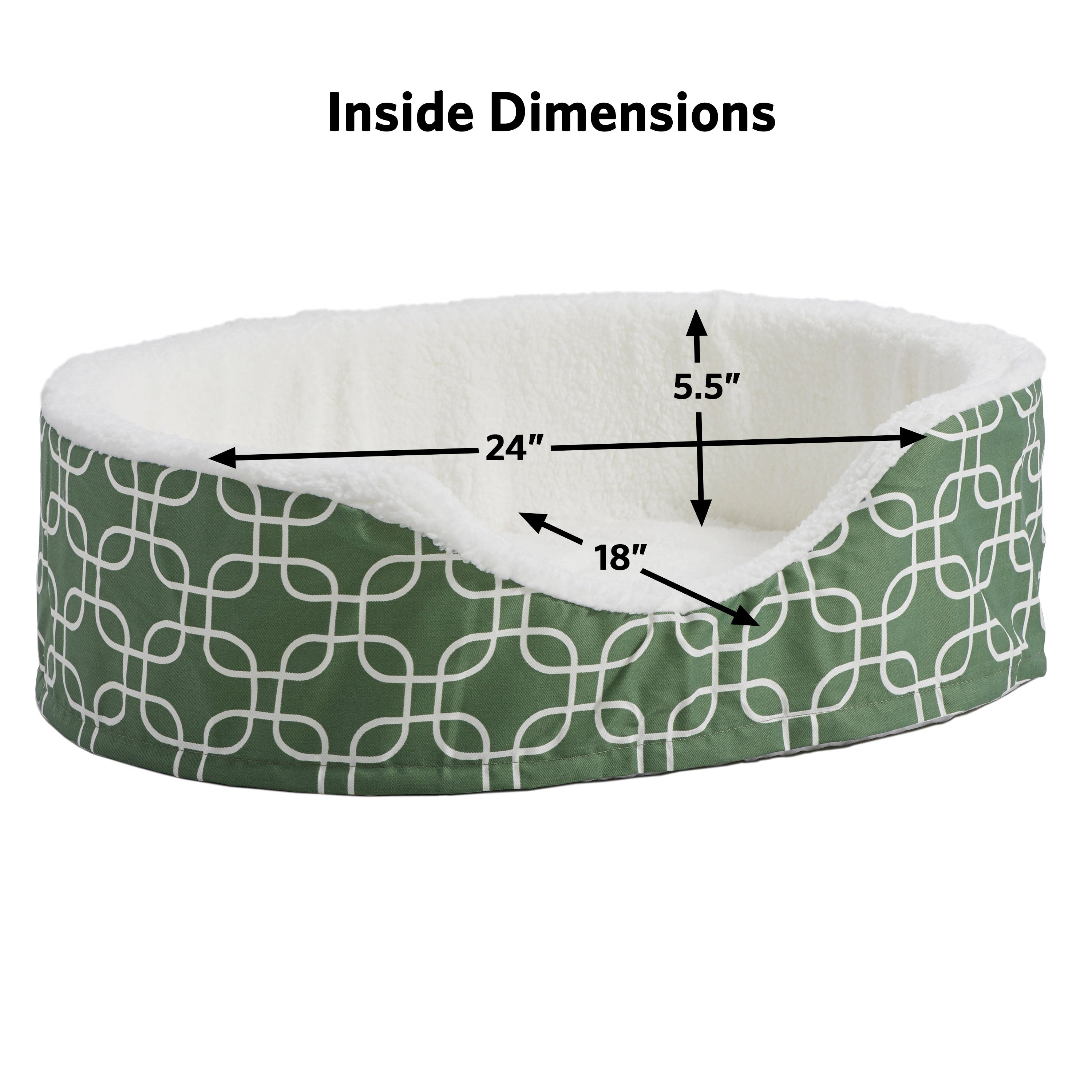 MIDWEST QT GRN TFLN NEST PET BED 29IN