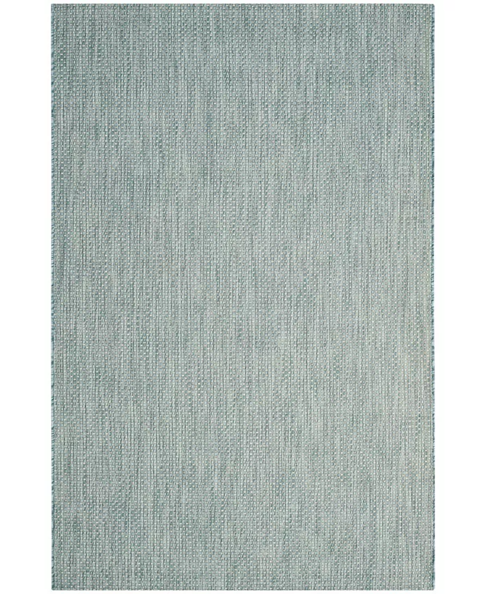 Safavieh Courtyard Aqua and Gray 5'3