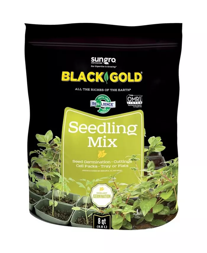 SunGro Black Gold Seedling Germination Mix for Seeds， 8 Qrts