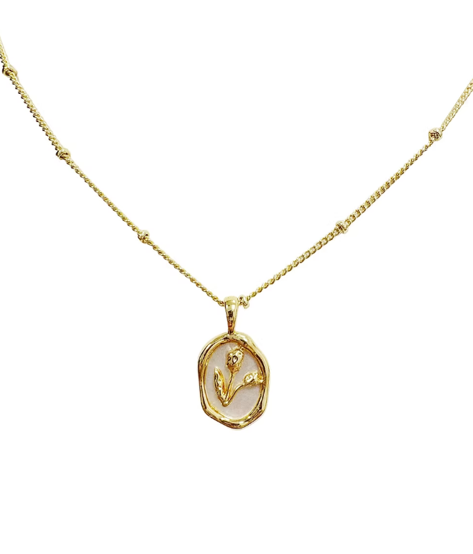 PRE-ORDER Golden Tulips Necklace apx 4/30