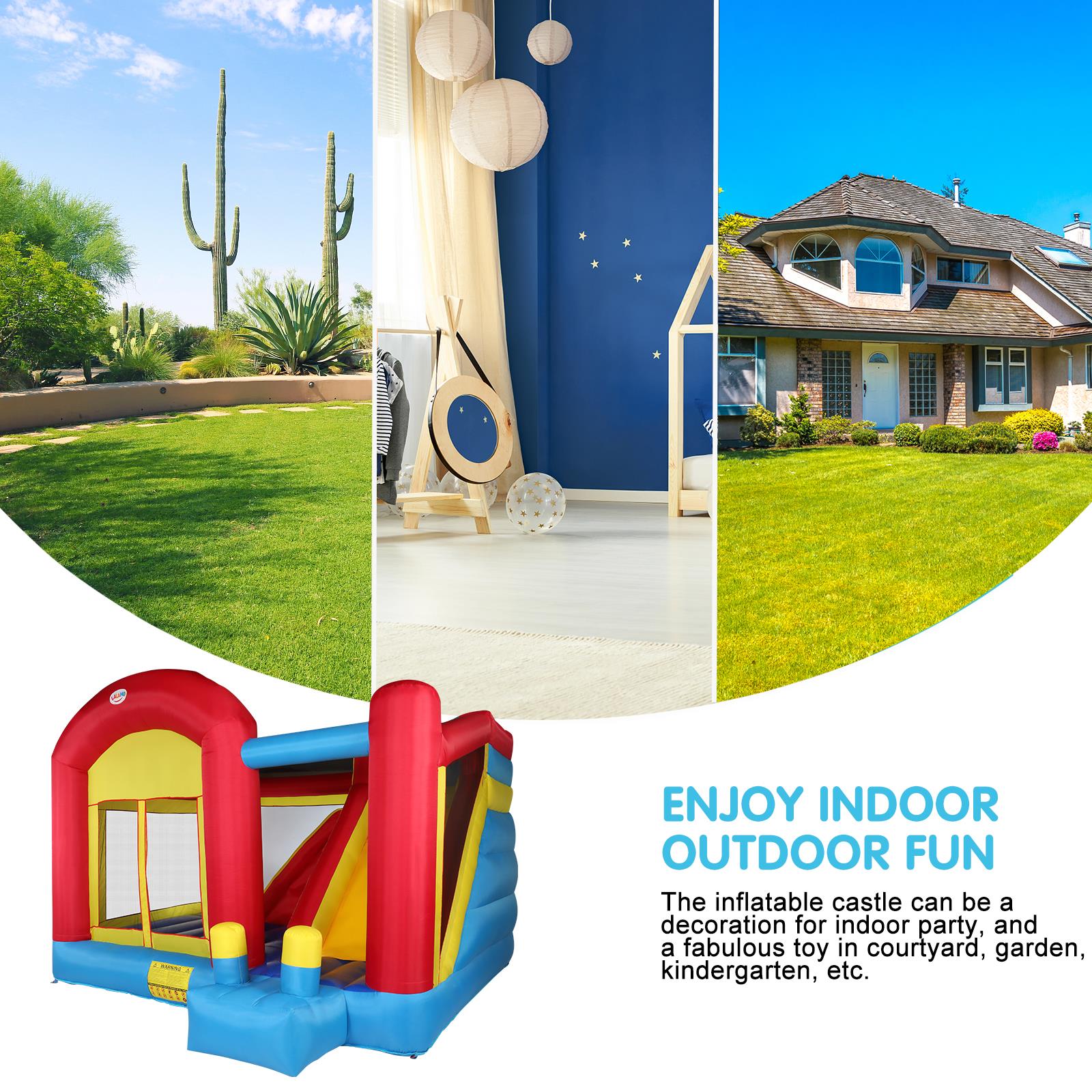 Ktaxon Slide Inflatable Bounce House Castle Moonwalk Jumper Bouncer without Air Blower