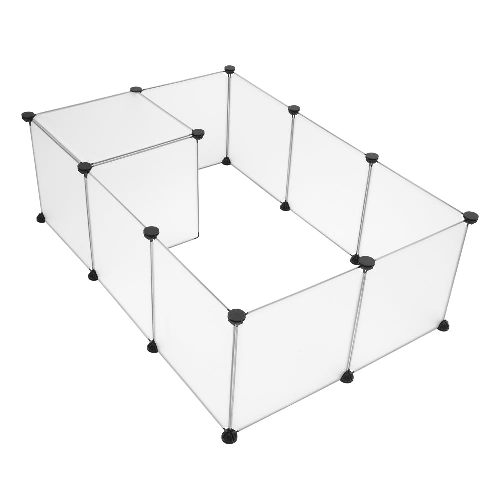 Joyful Pet Playpen Fence Cage with Bottom for Small Animals Guinea Pigs Hamsters Bunnies Rabbits