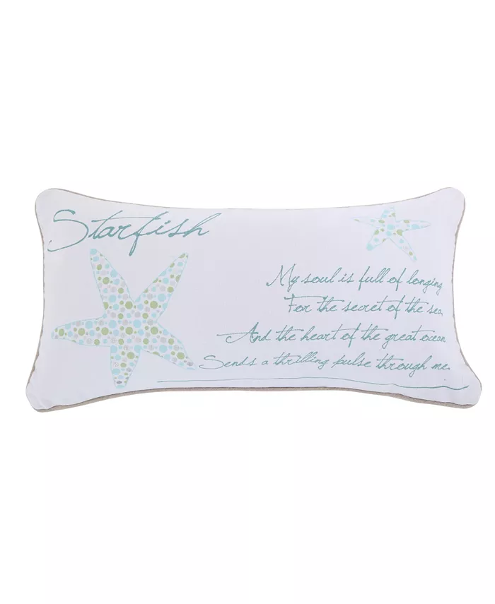 Levtex Del Ray Metallic Starfish Decorative Pillow， 12