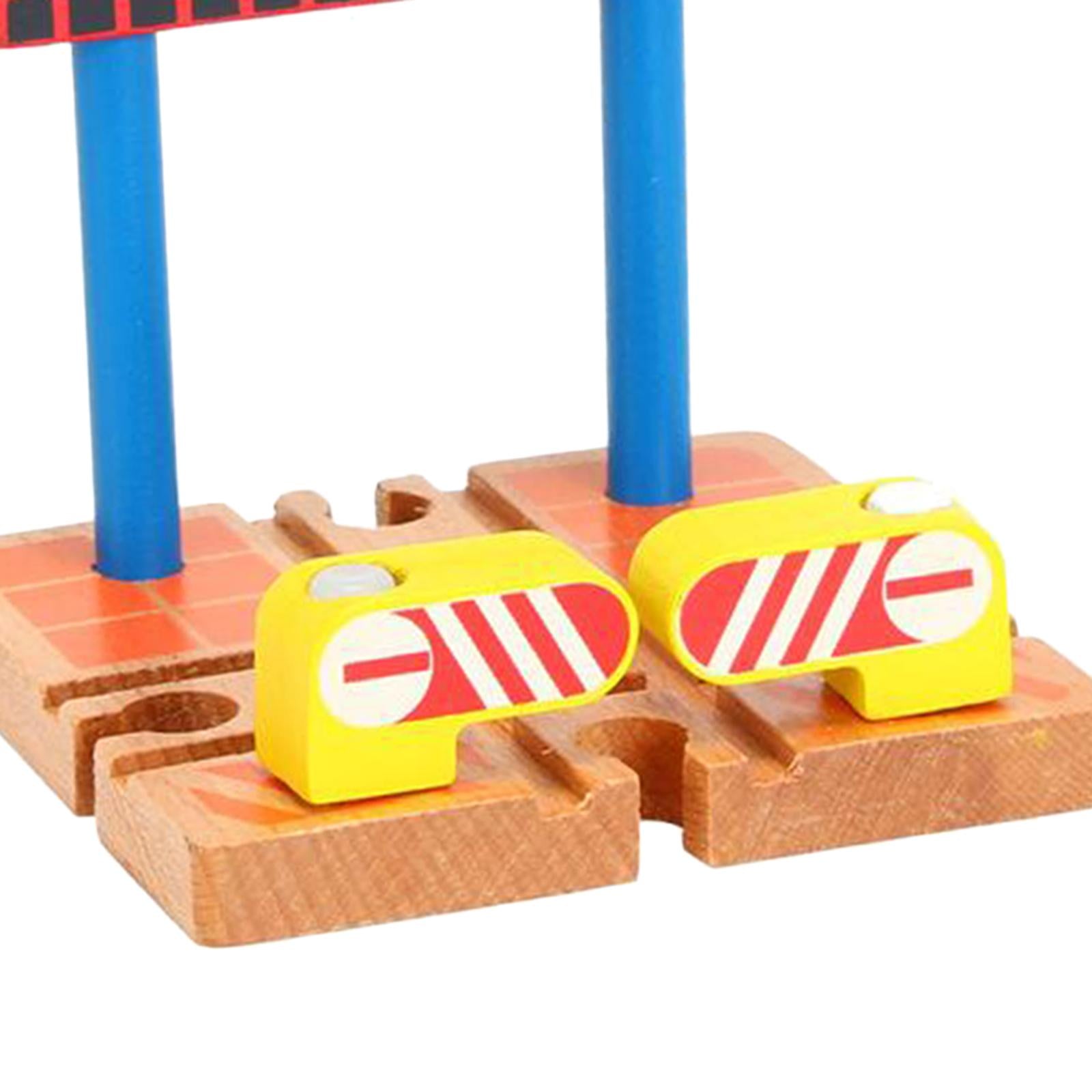 Wooden Train Station Platform Accessories Building Play Set Favors