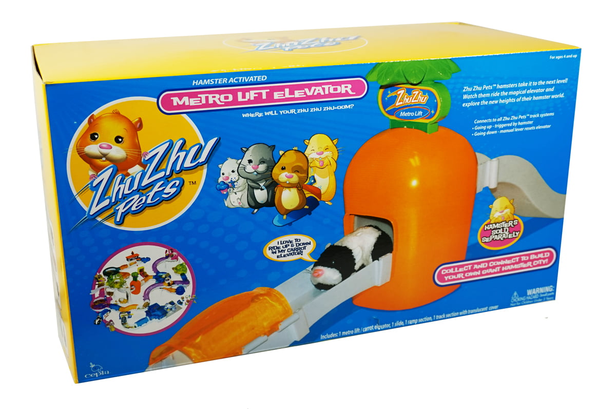Zhu Zhu Pets - Hamster Activated Metro Lift Carrot Elevator Playset
