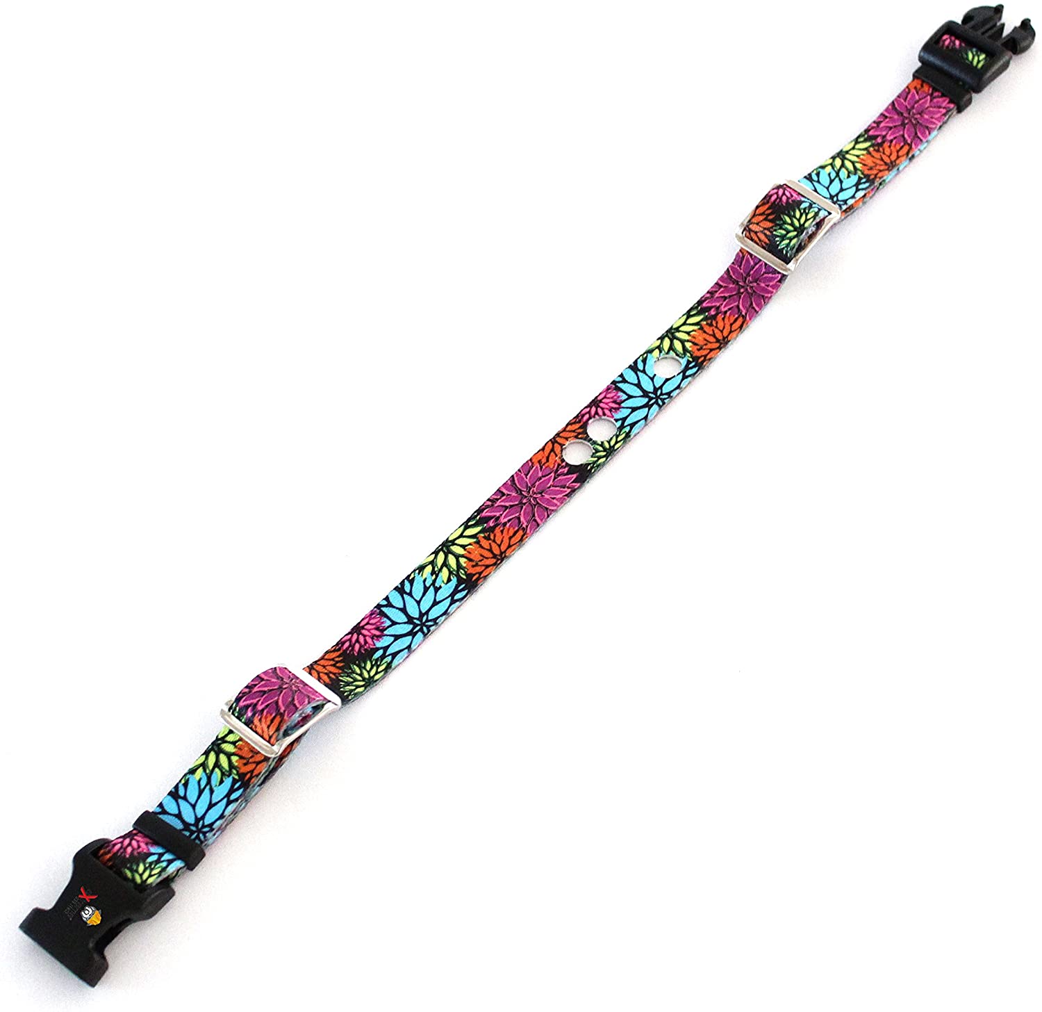 Extreme Dog Fence Replacement Containment and Training Collar Strap for Most Underground Electric Dog Fence Brands - Flower Days (Large: 18
