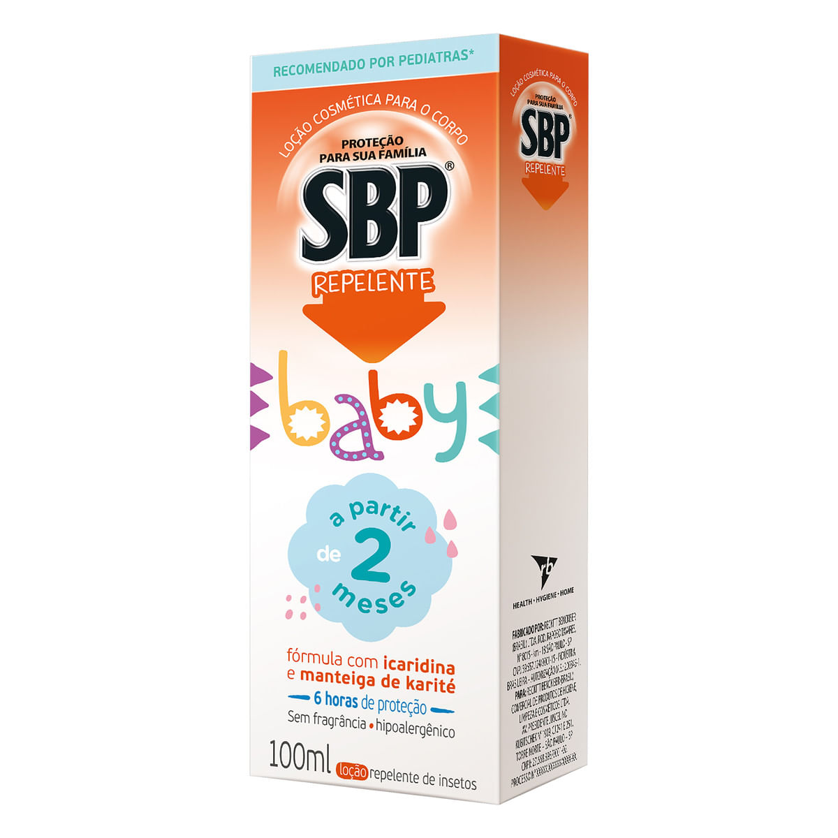 Repelente para Bebe SBP Baby Locao Corporal com Icaridina 100ml