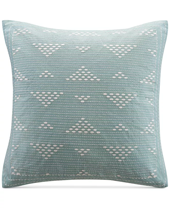 INK+IVY Cario Embroidered Decorative Pillow， 18