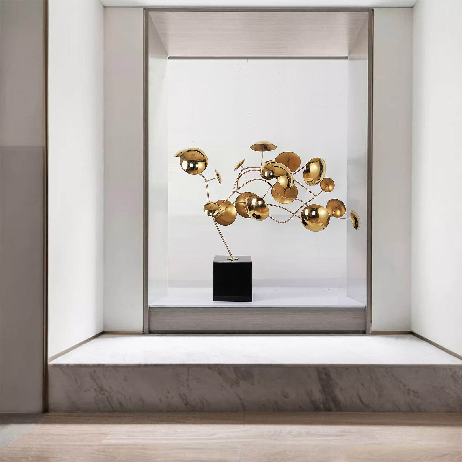 Life Branch'S Handcrafted Stainless Steel Table Artwork B0010035/B00100-G