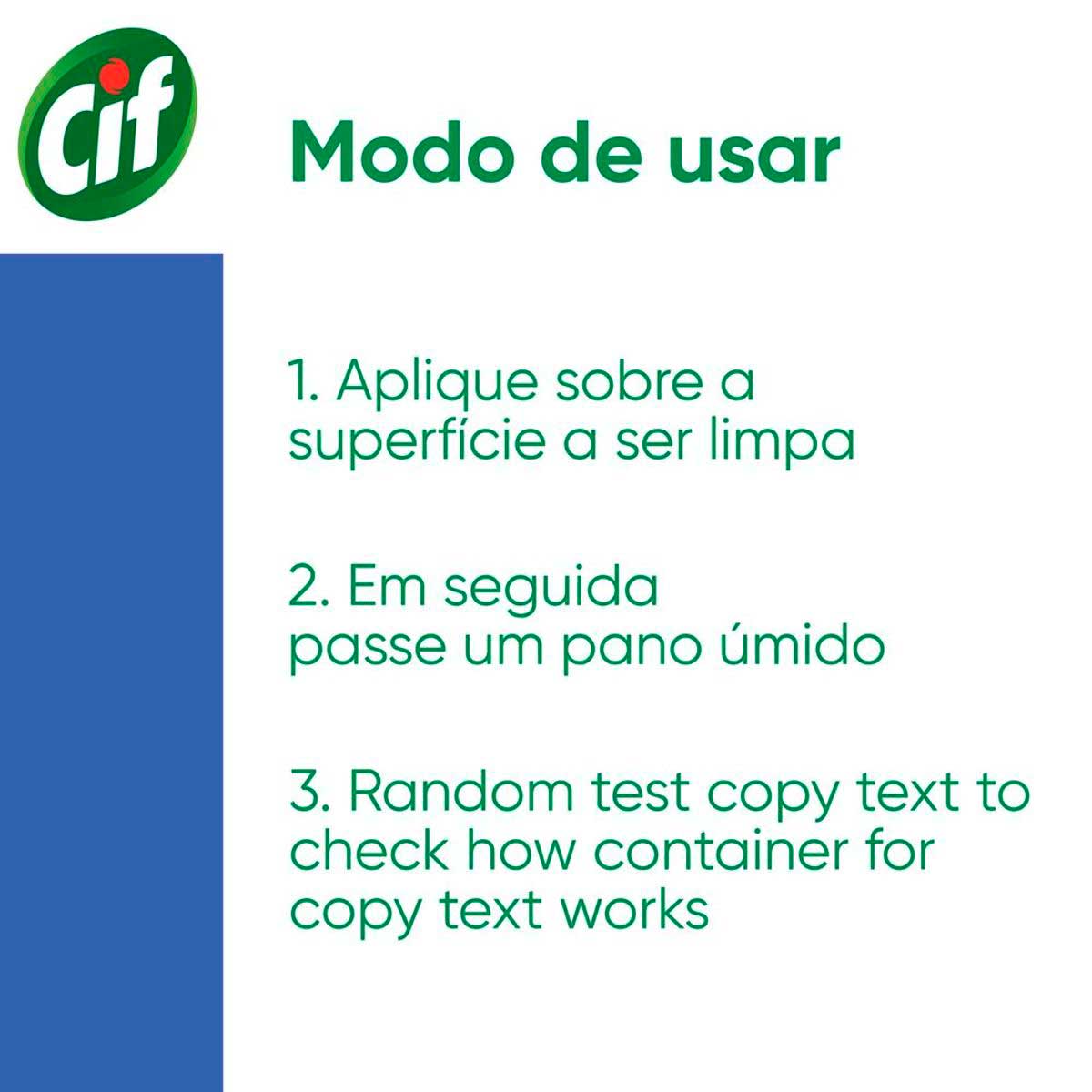 Limpador Especialista Cif Limpa Vidros Gatilho 500 ml