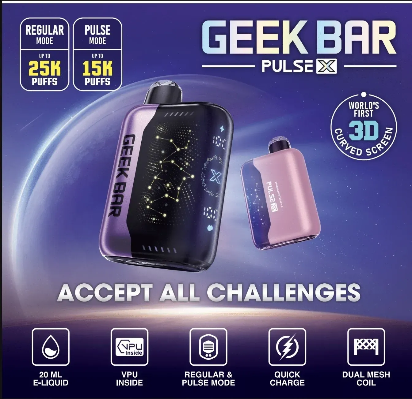 ⚡GEEK BAR Pulse X 25000 Puffs NEW