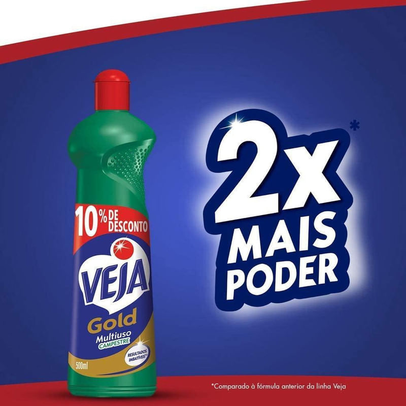 Limpador Multiuso Veja Gold Campestre 500ml com 10% de Desconto