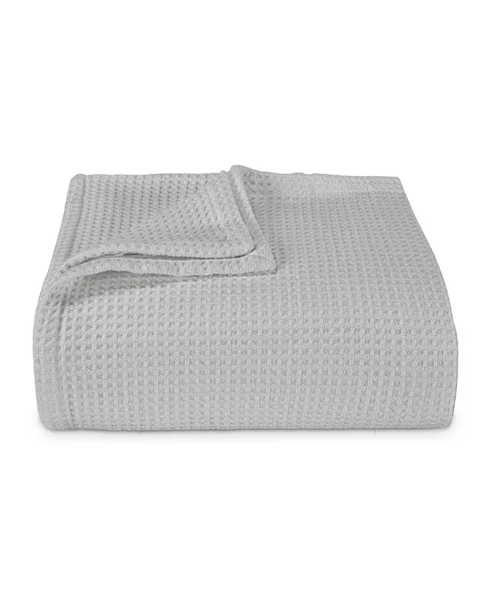 Vera Wang Waffleweave Cotton Reversible Blanket， Full Queen