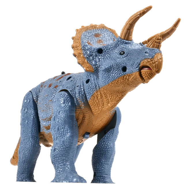 Contixo Infrared RC Dinosaur Toy for Kids Waking Triceratops with Light up Eyes and Sounds， DR2 Electronic Pet
