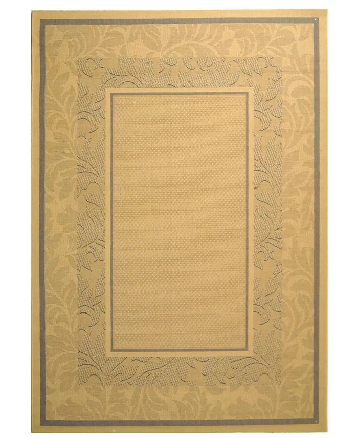 Safavieh Courtyard Natural and Blue 2' x 3'7
