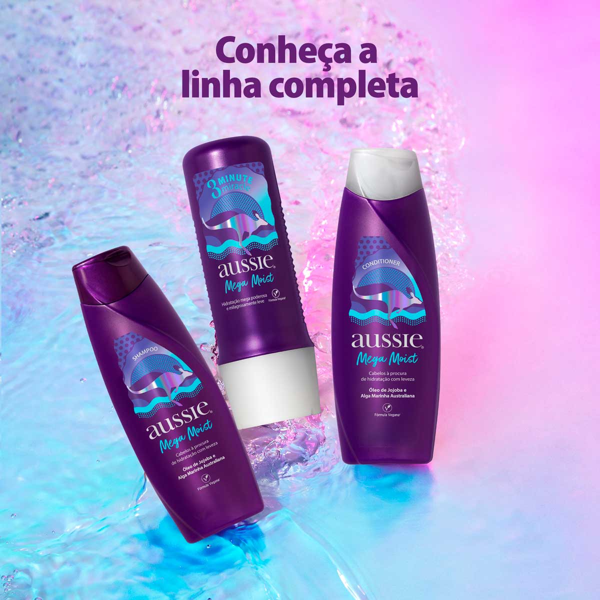 Condicionador Aussie Mega Moist 360ml