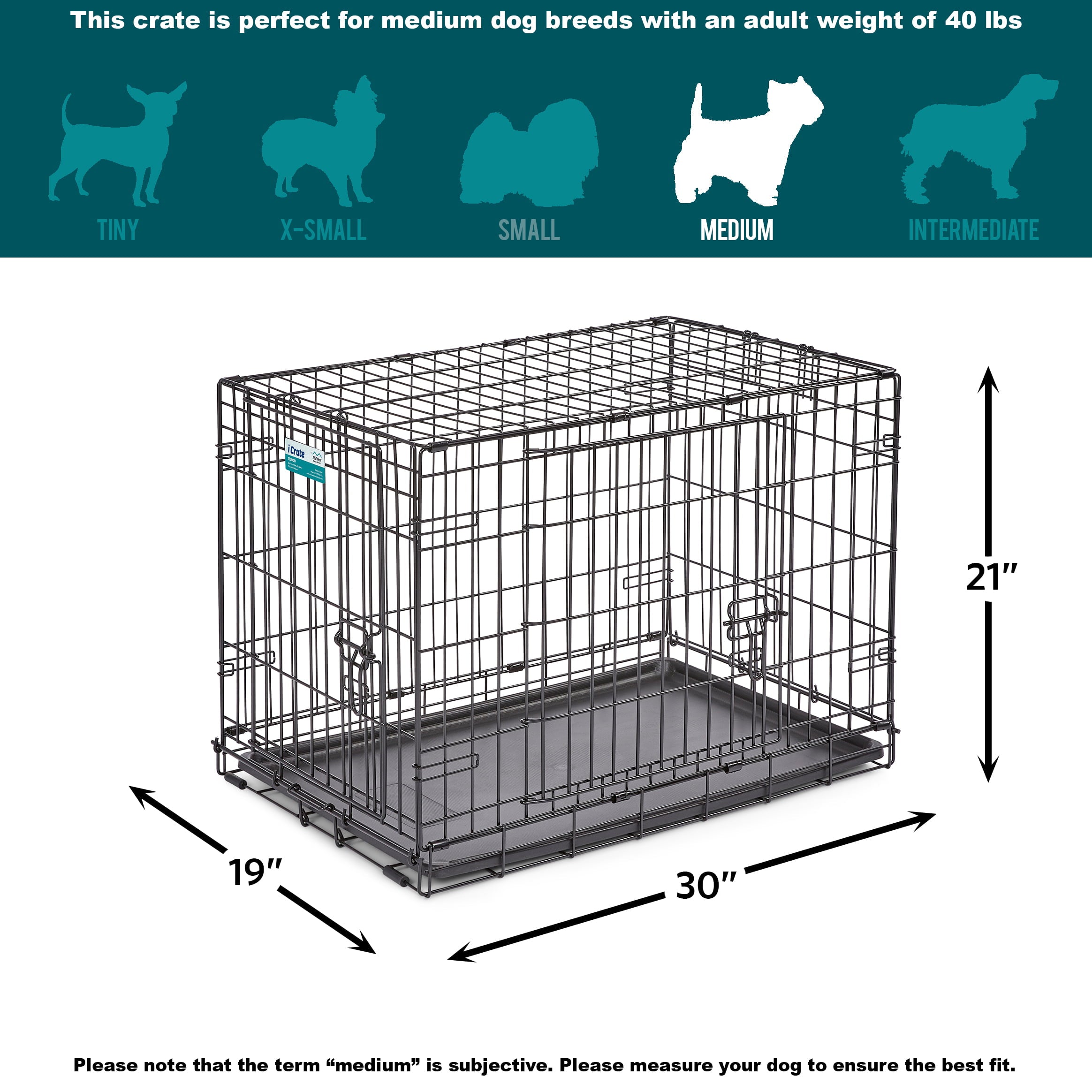 Medium Dog Crate | MidWest iCrate 30