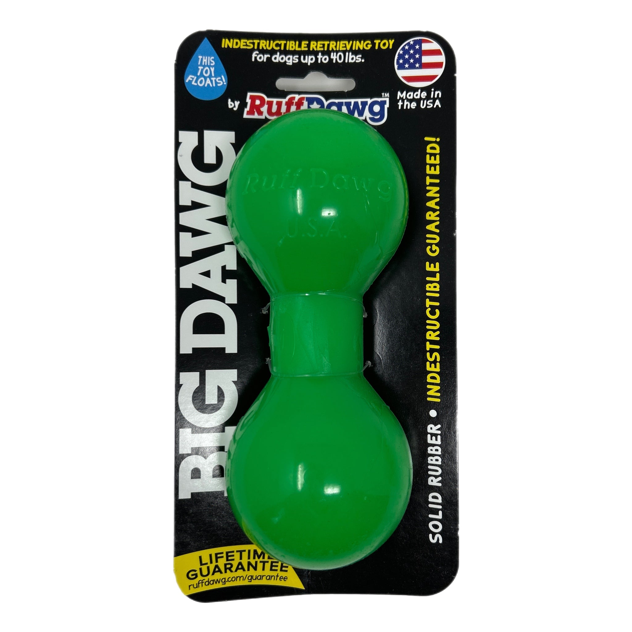 Big Dawg Rubber Barbell Toy by RuffDawg