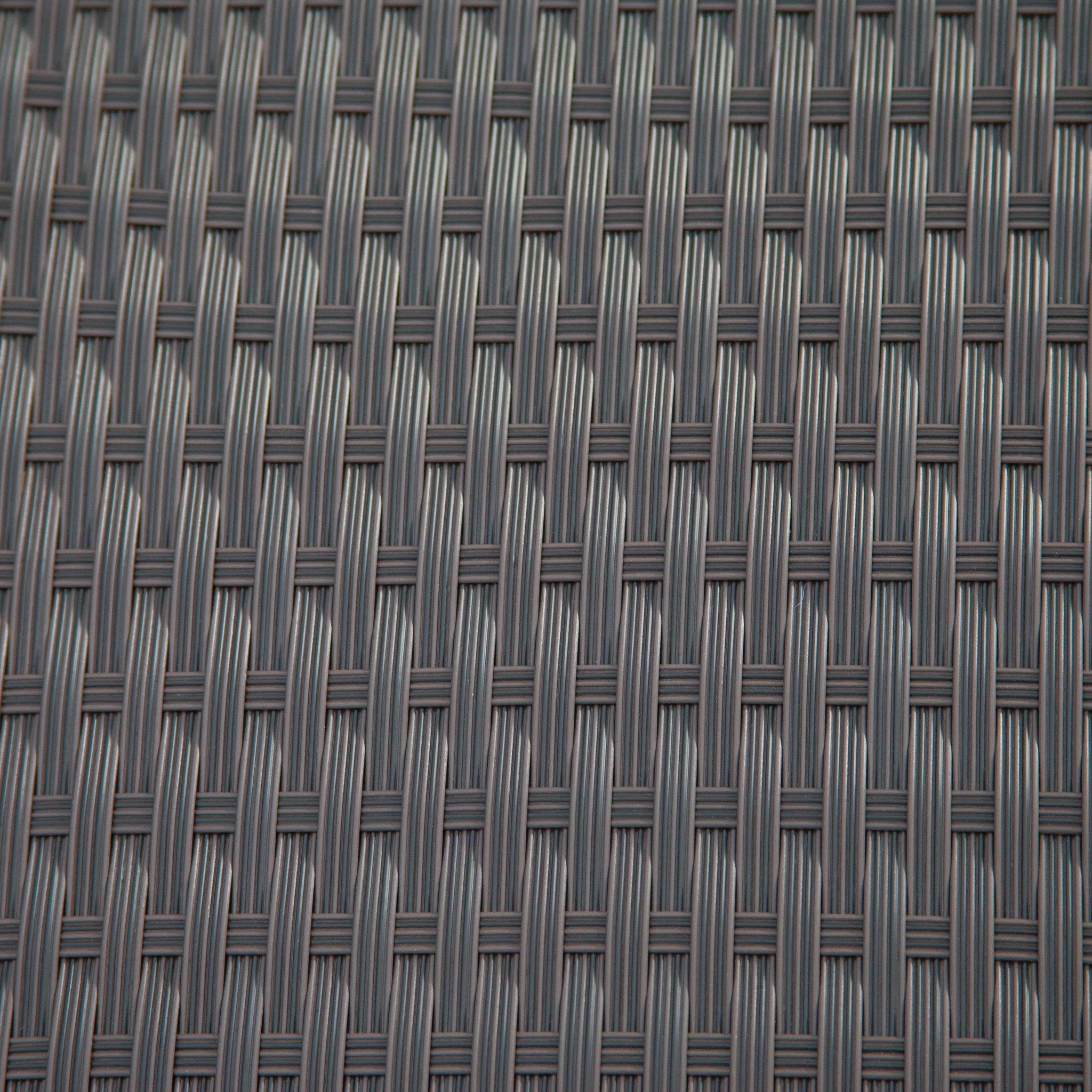 Falkland Outdoor 4 Seater Curved Wicker Sectional Sofa Set with Coffee Table