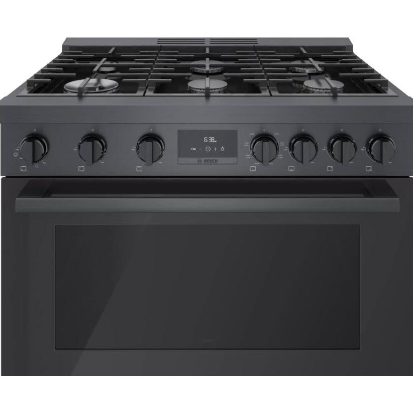 Bosch 36-inch Freestanding Dual Fuel Range with European Convection Technology HDS8645C