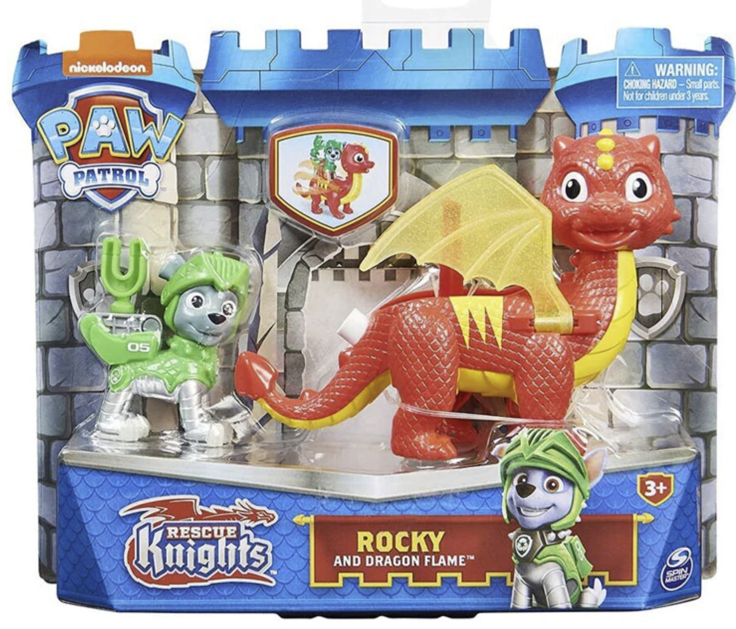 Paw Patrol Rescue Knights - Rocky and Dragon Flame