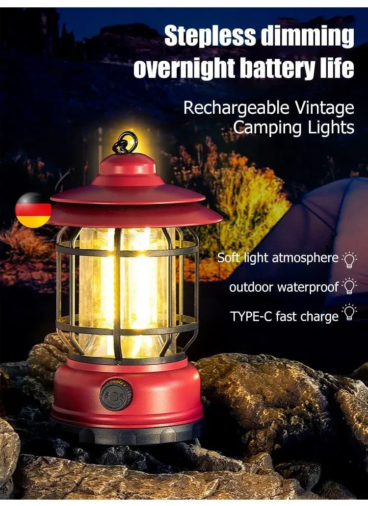 🔥2023 New Year's Promotion-Portable Retro Camping Lamp🔥🔥Buy 2