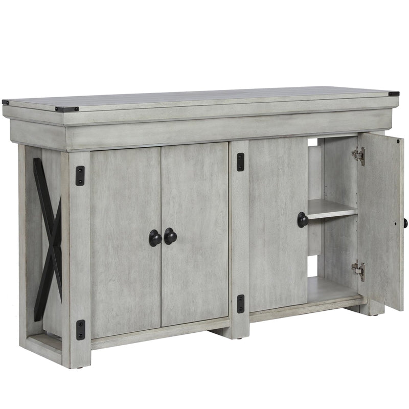 Bowery Hill 55 Gallon Aquarium Stand in Rustic White